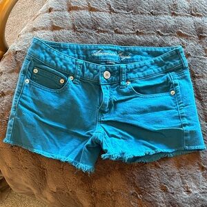 American Eagle Outfitters Vibrant Blue Jean Shorts